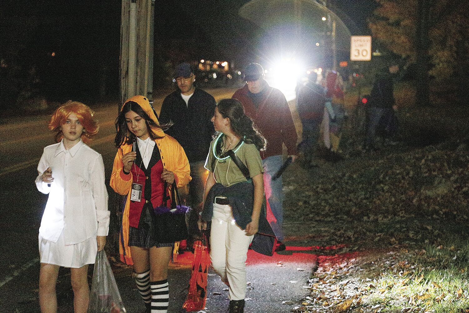 10-31-21 Halloween trick-or-treaters wide